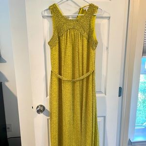 Coldwater Creek Yellow Sleeveless Dress